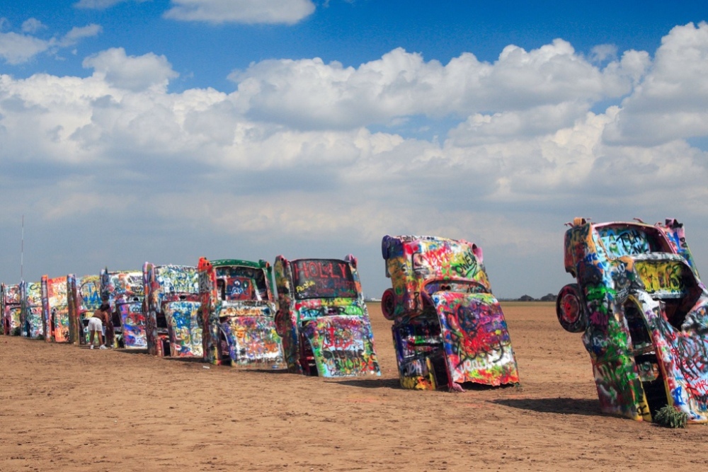 Cadillac Ranch near Amarillo, Texas