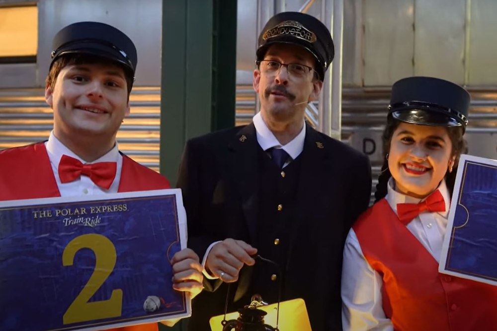 VIDEO: Polar Express Train Ride at The Galveston Railroad Museum 